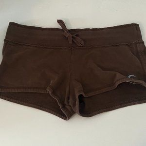 Hollister Low Rise Brown Sweat Shorts